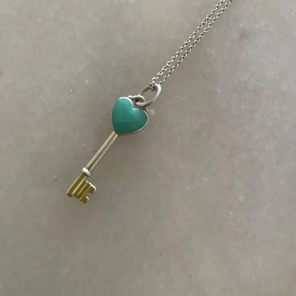 Tiffany & Co. Silver Key Necklace - Picture 2 of 3